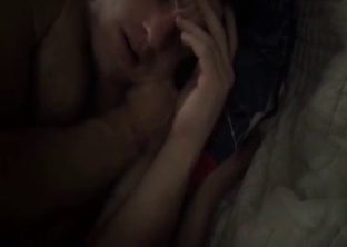 Sexed-up siblings end up fucking on a bed